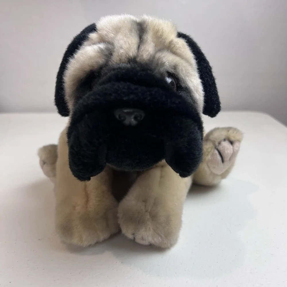 Animal Alley Toys R Us Pug Puppy Dog Plush Stuffed Animal Realistic 12